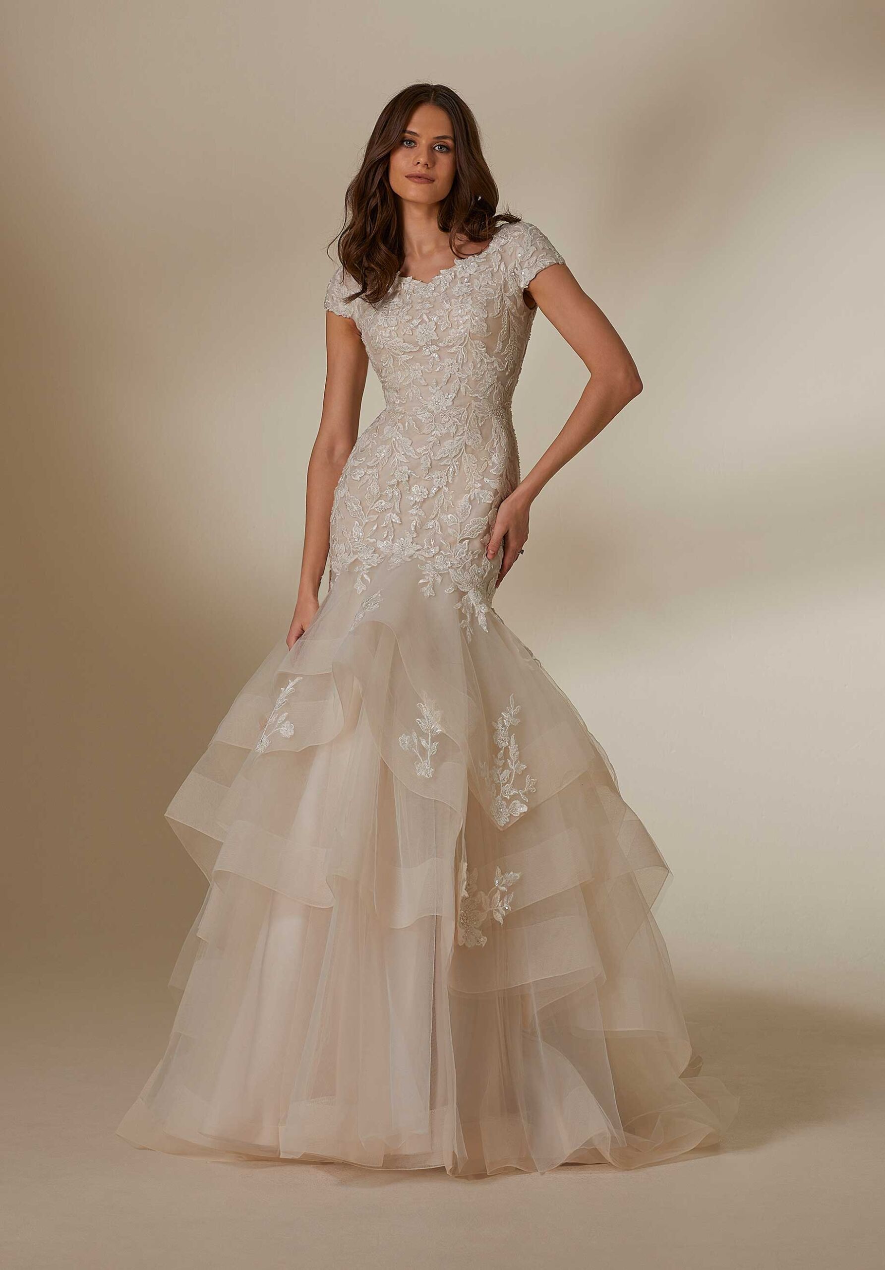 Ruffle Wedding Dress Design Trends: Fabrics, Colors, Styles + FAQ