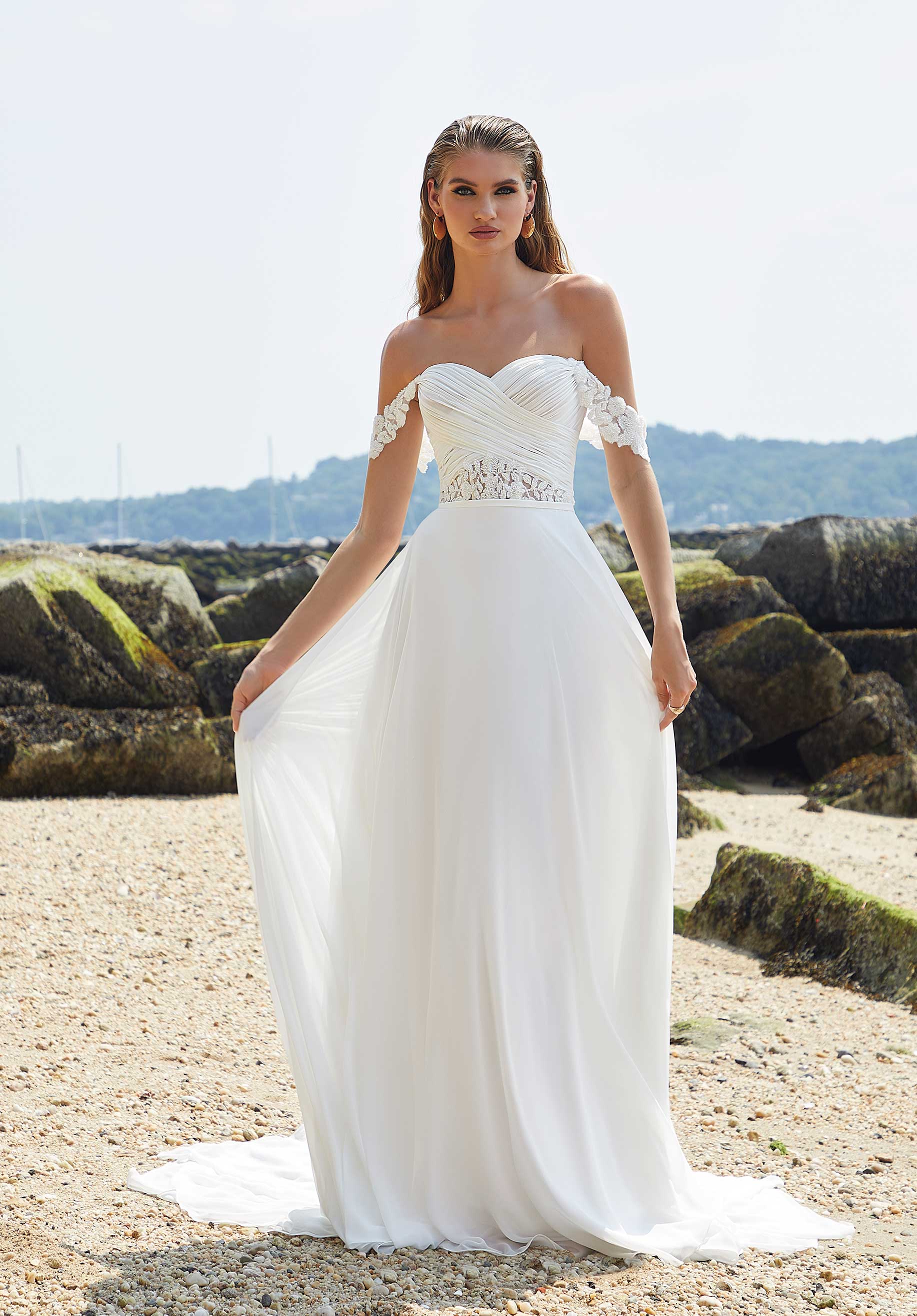 Plus size beach wedding dress Berta