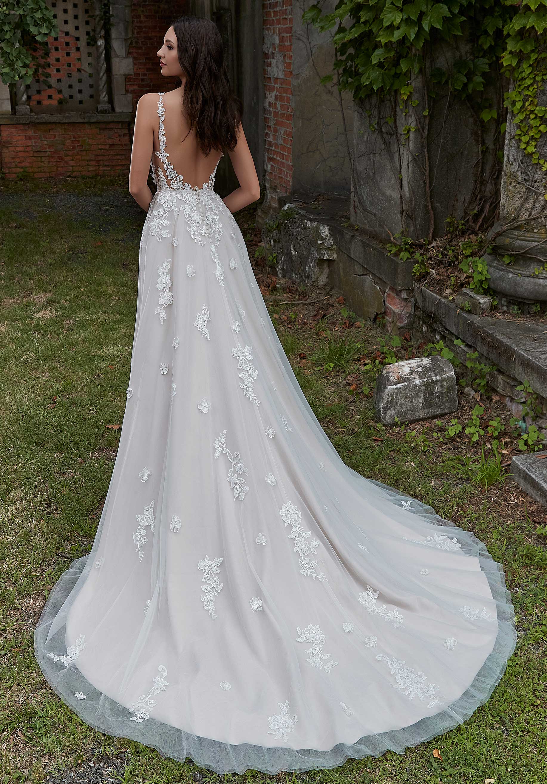 Necessary and useful. Makes a great silhouette.  Backless wedding dress,  Wedding gown backless, Wedding dresses