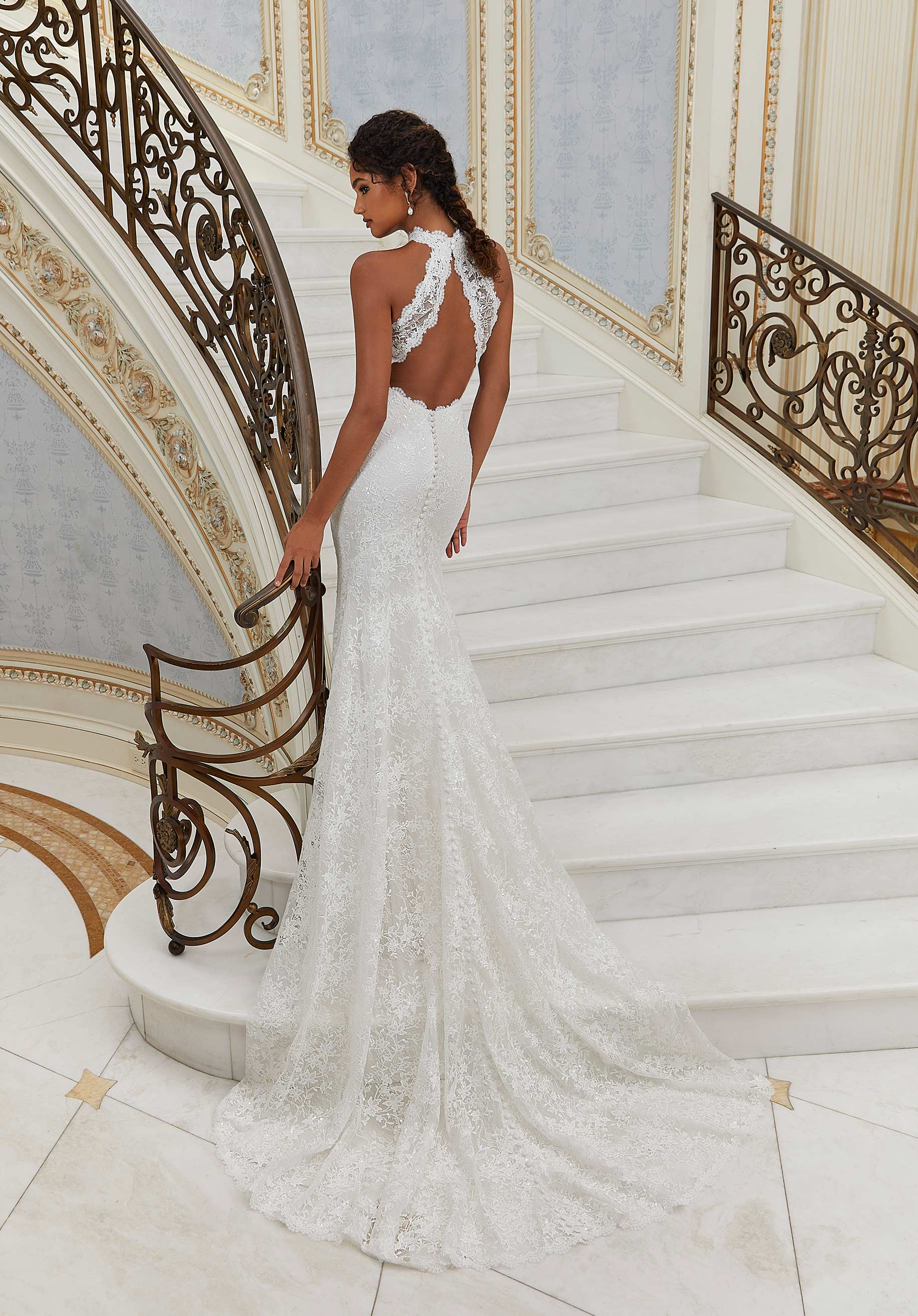 Sheer Jersey White Backless Maxi Dress | Lauryn – motelrocks.com