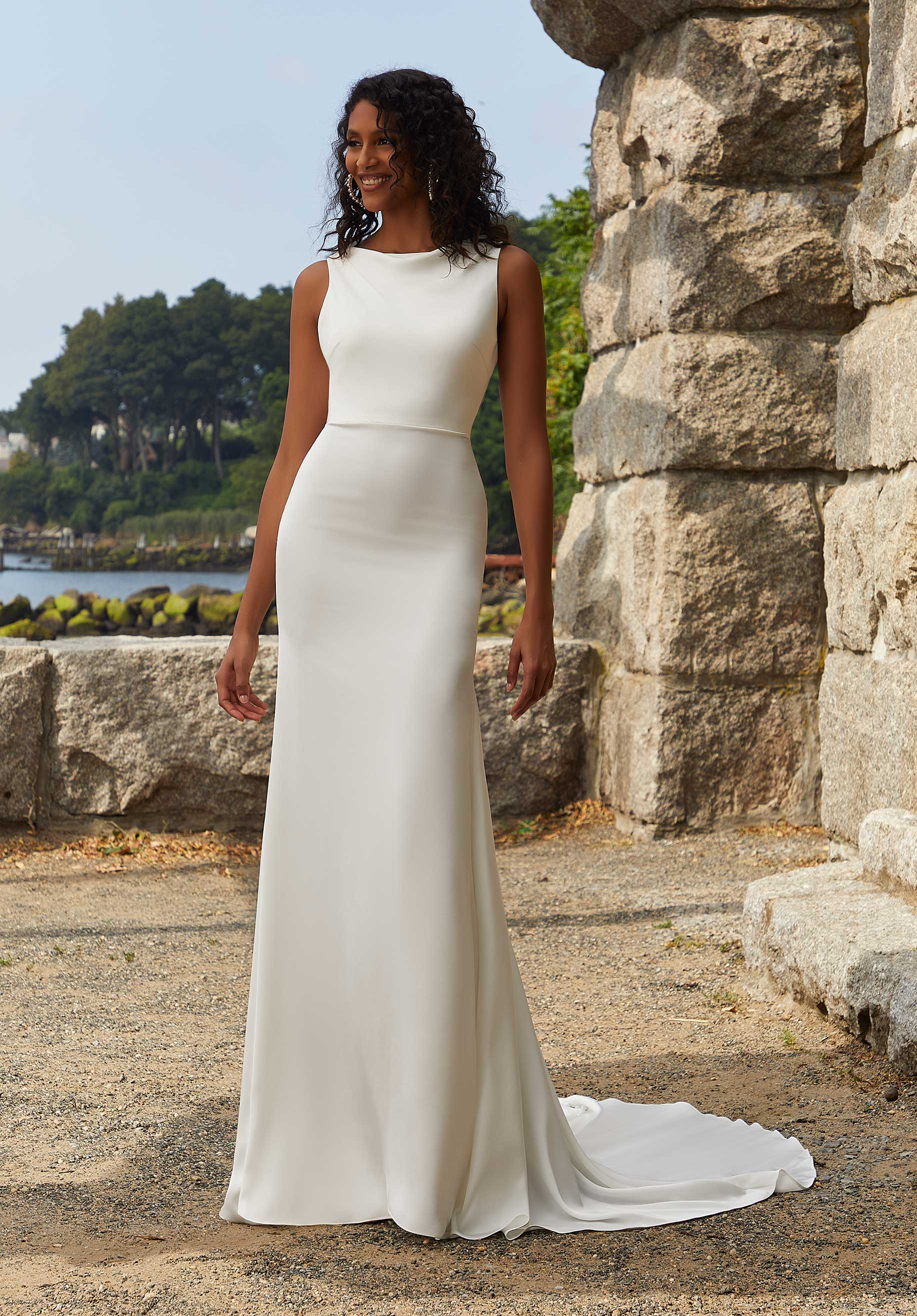 Simple plain shops wedding gowns